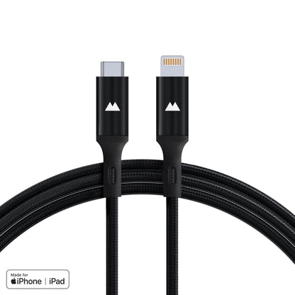 Apple iPhone certified charging cable lightning to USB-C safe quick fast charging long-lasting cable | 1.5m * hide-pcp